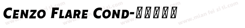 Cenzo Flare Cond字体转换